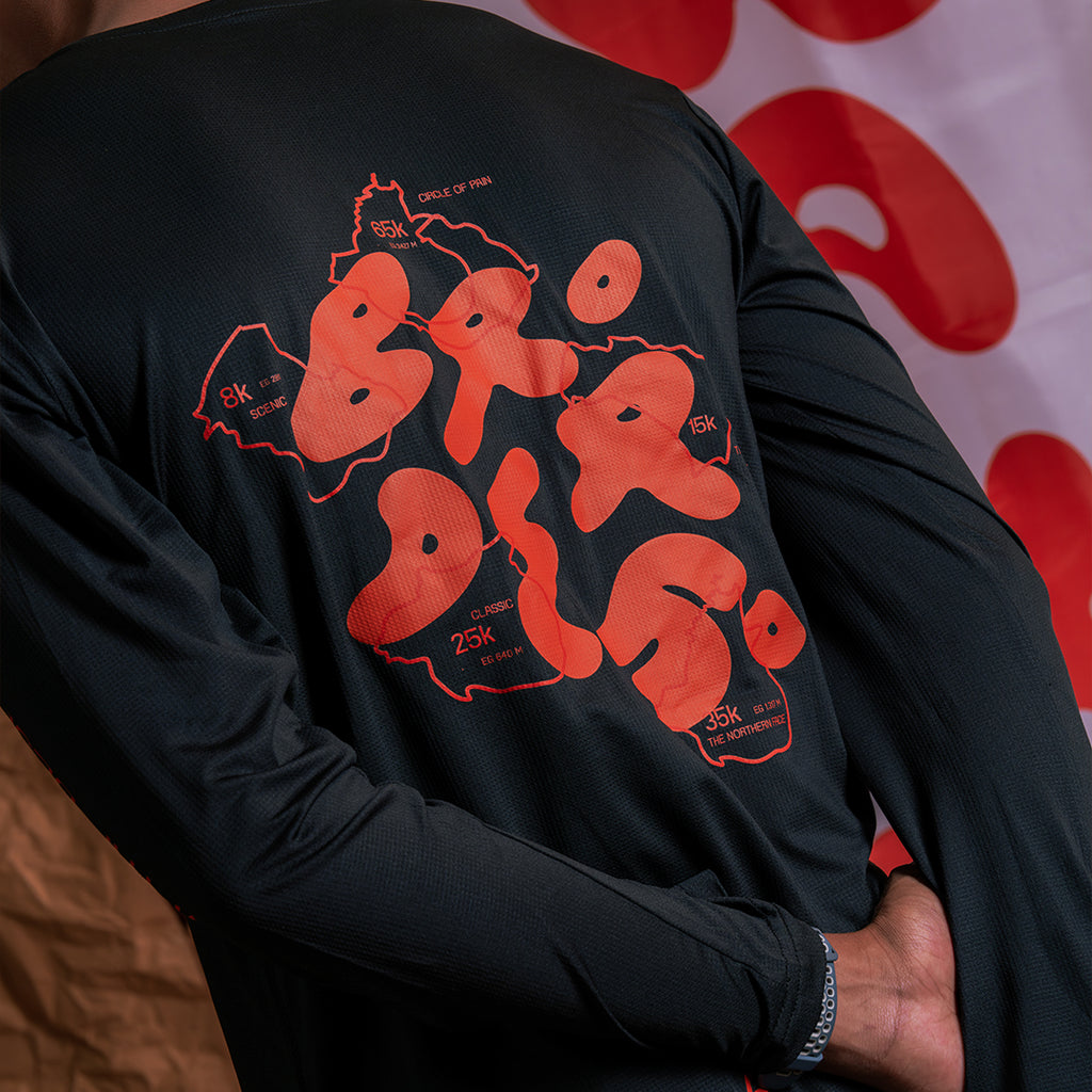 BRODER_50 x Epixlore | Long Sleeve Running Jersey - AURAQ