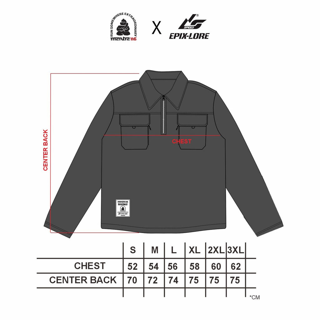 Mantra116 x Epixlore | Watu Ondo - Half Zip Shirt